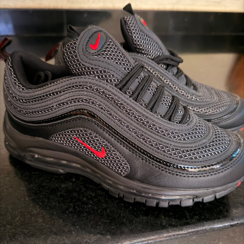 Air Max 97 Black swooch red