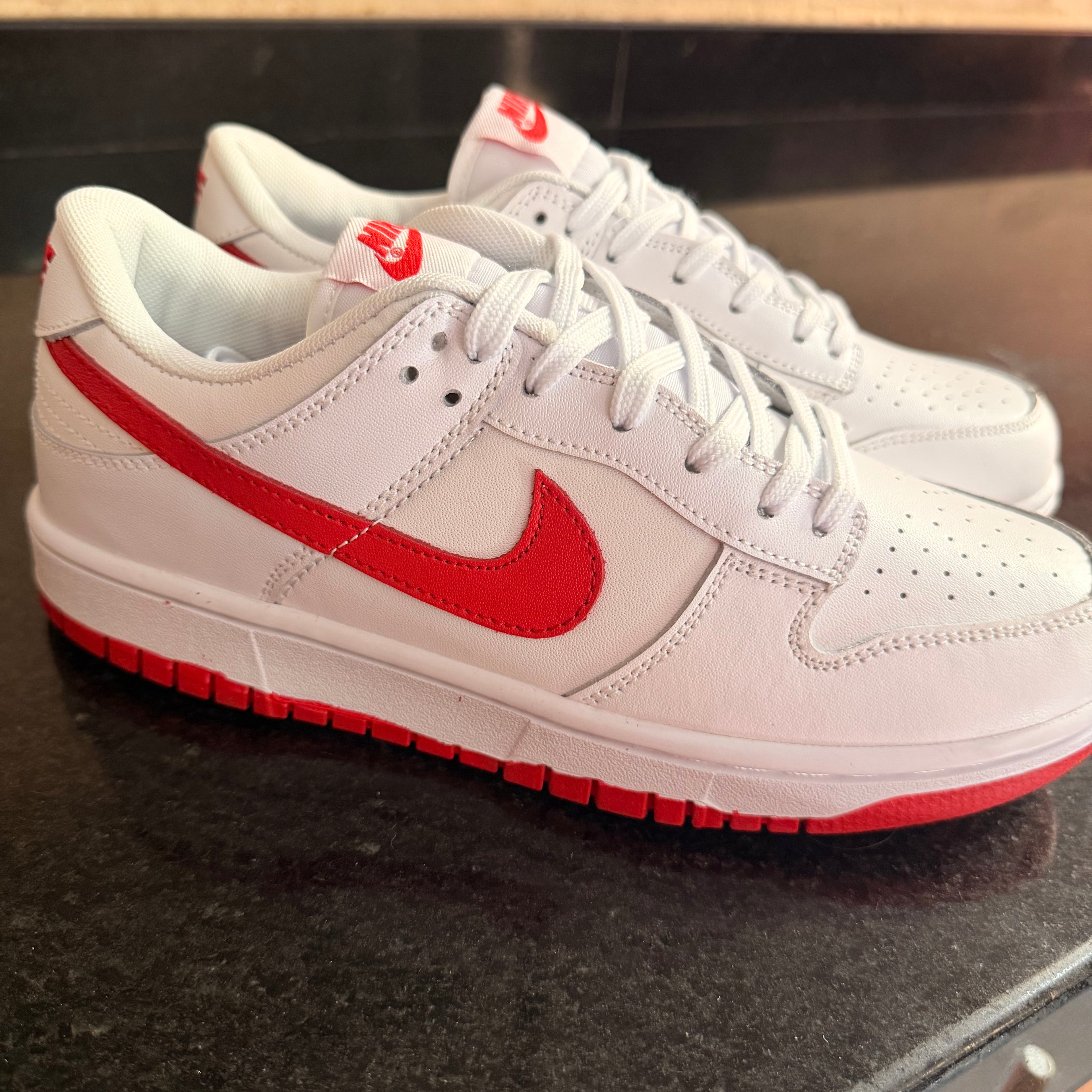 Dunk White & Red